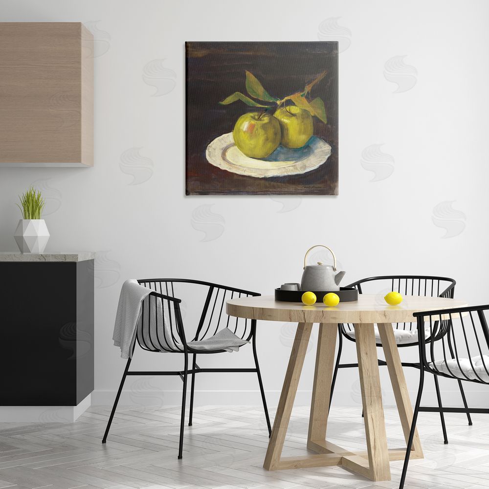 Carol Rowan Green Apple Still Life Canvas Wall Art Print in Room