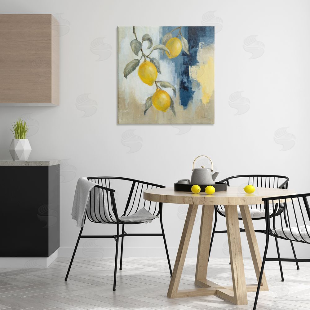 Silvia Vassileva Lemons From South Canvas Wall Art Print in Room