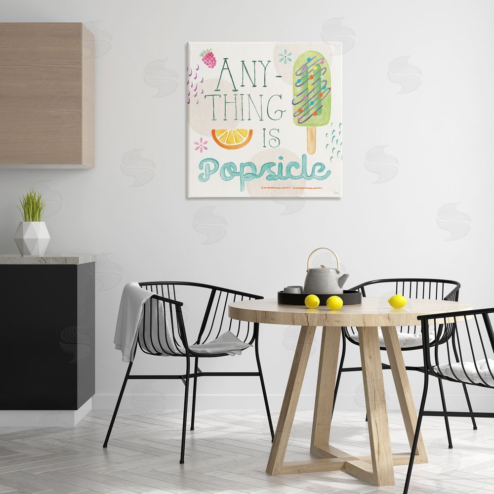 Veronique Charron Anything Is Popsicle Canvas Wall Art Print in Room