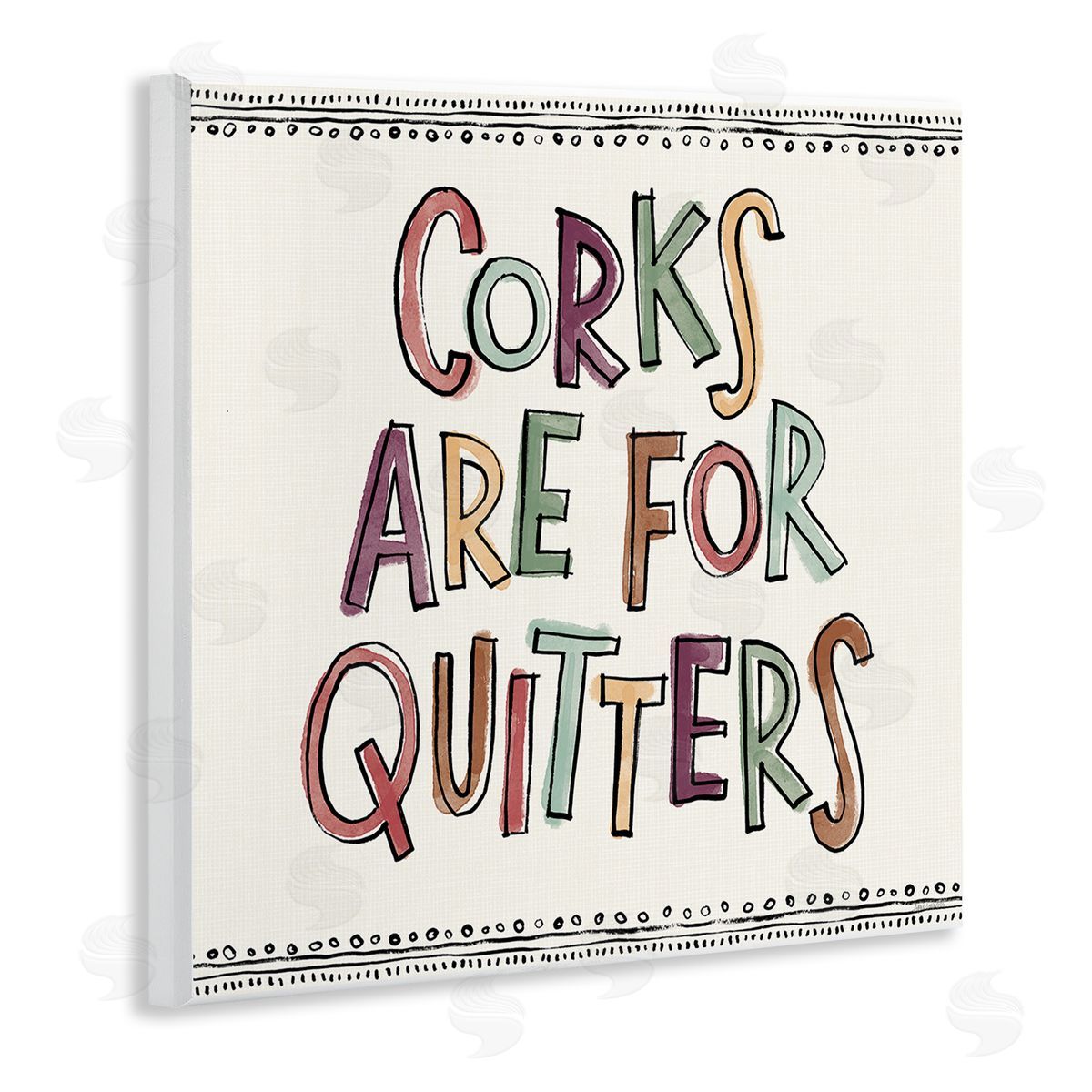 Anne Tavoletti Corks For Quitters Wooden Wall Plaque Art Print