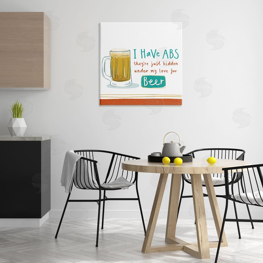 Courtney Morgenstern Funny Beer Phrase Canvas Wall Art Print in Room