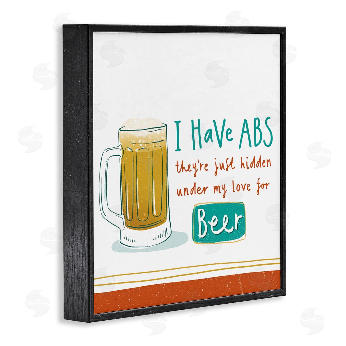 Courtney Morgenstern Funny Beer Phrase Black Framed Giclee Wall Art Print