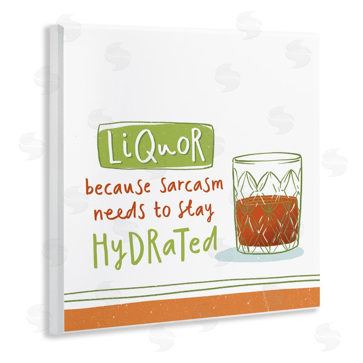 Courtney Morgenstern Funny Liquor Phrase Wooden Wall Plaque Art Print