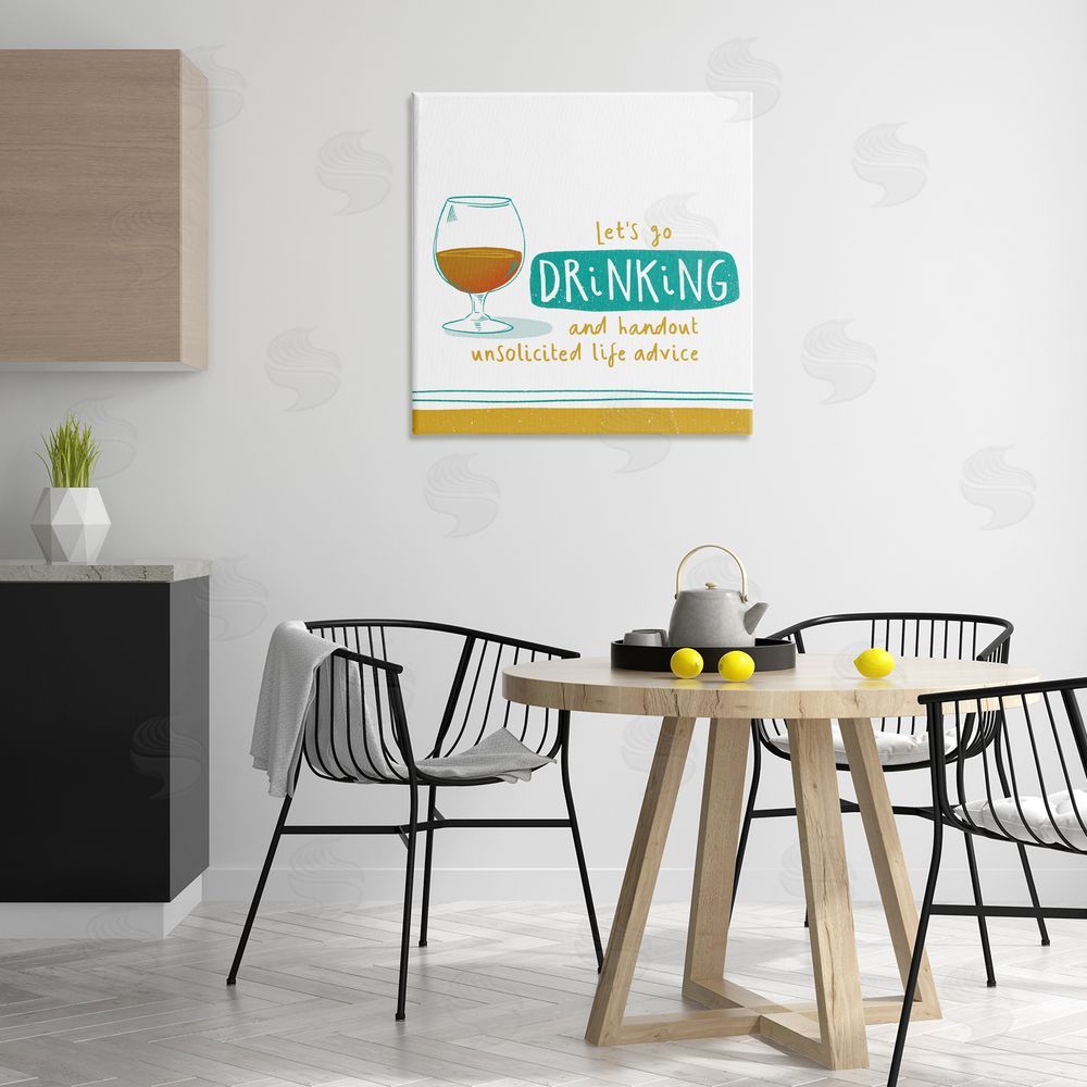 Courtney Morgenstern Unsolicited Life Advice Canvas Wall Art Print in Room