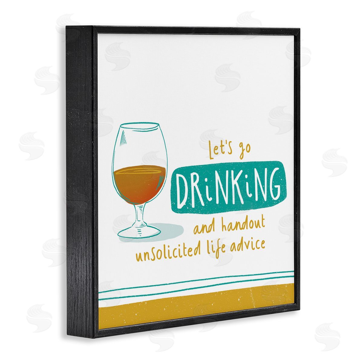 Courtney Morgenstern Unsolicited Life Advice Black Framed Giclee Wall Art Print