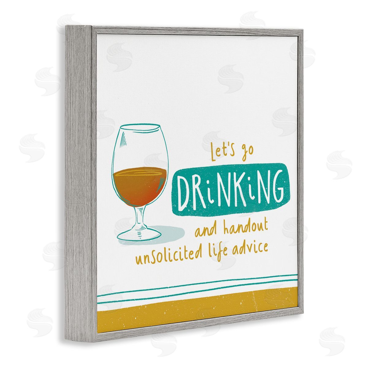 Courtney Morgenstern Unsolicited Life Advice Gray Framed Giclee Wall Art Print