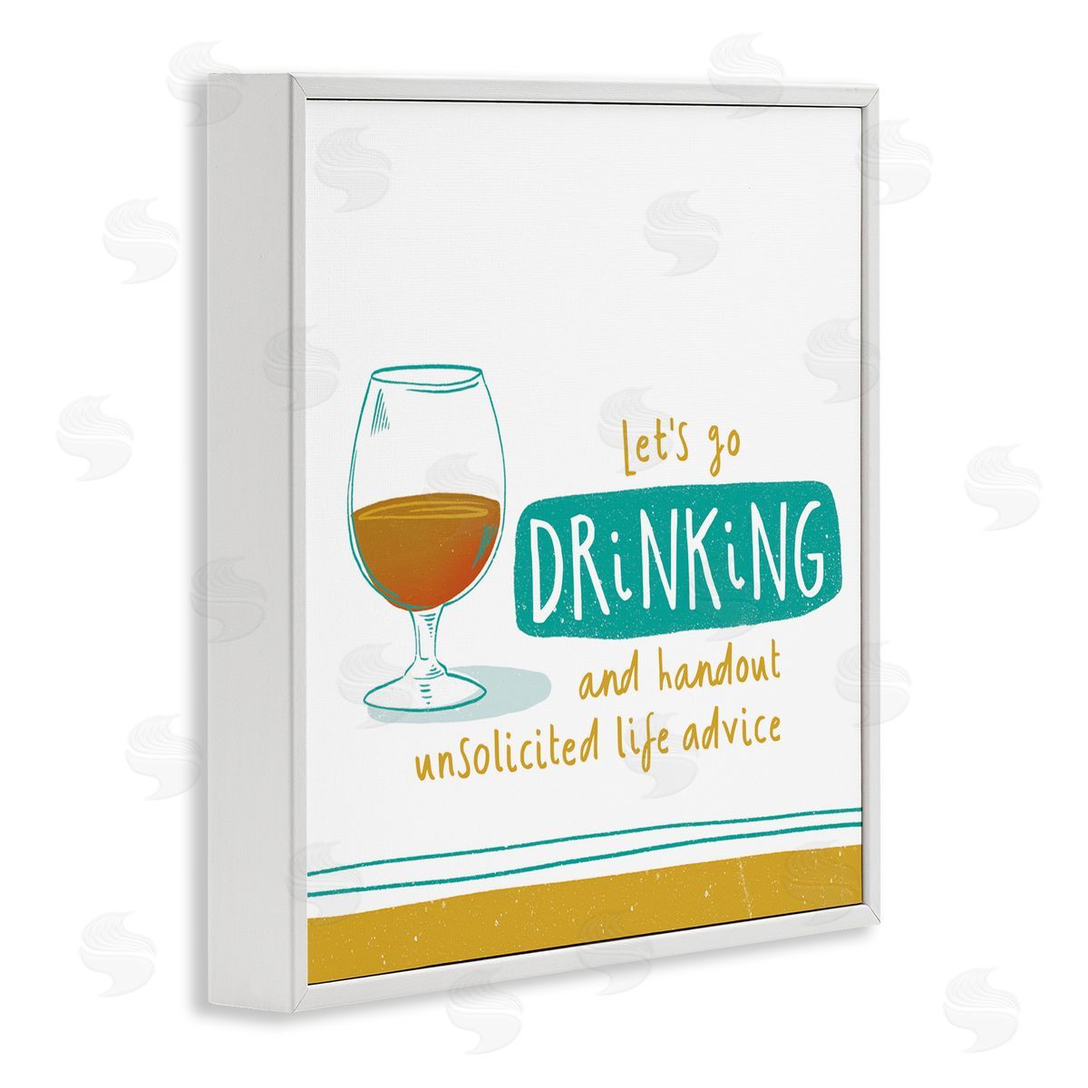 Courtney Morgenstern Unsolicited Life Advice White Framed Giclee Wall Art Print