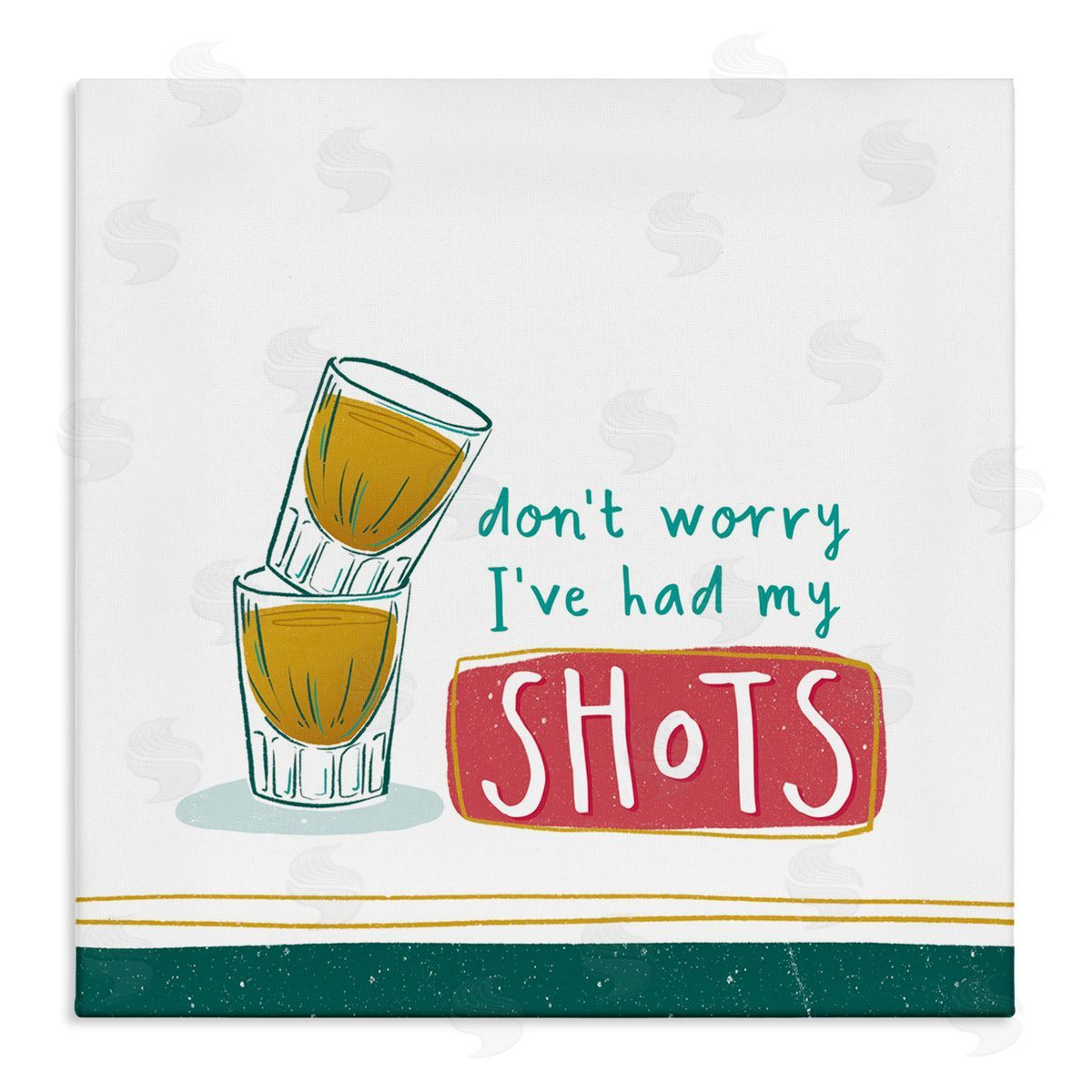 Courtney Morgenstern Alcohol Shots Humor Canvas Wall Art Print