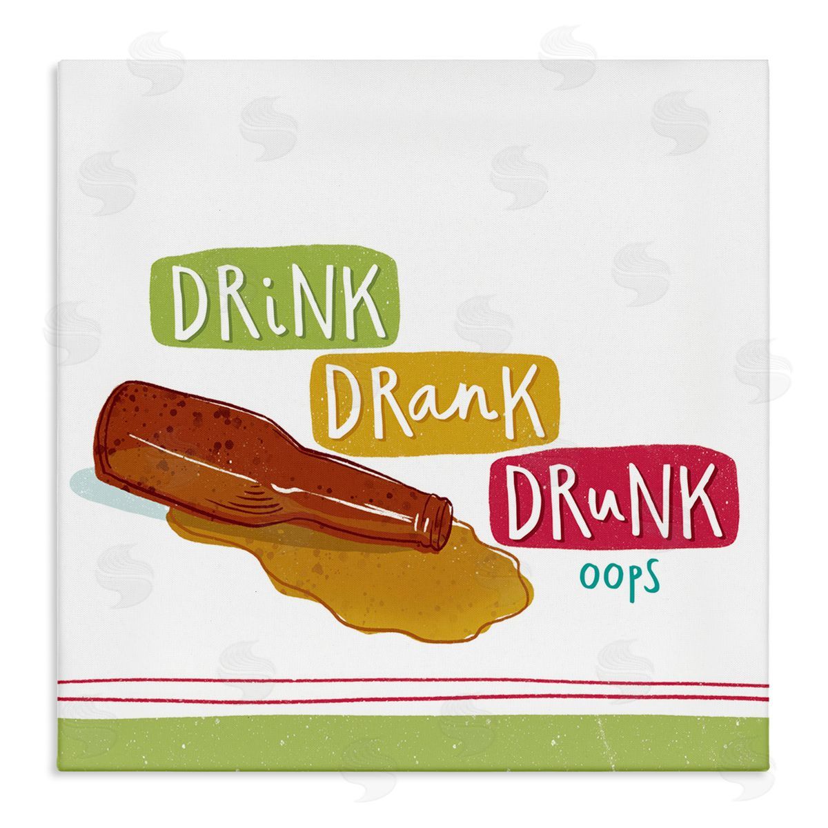 Courtney Morgenstern Drink Drank Drunk Canvas Wall Art Print