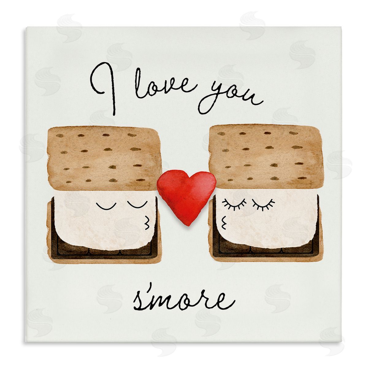 Corinne Rose Designs Love You S'more Canvas Wall Art Print