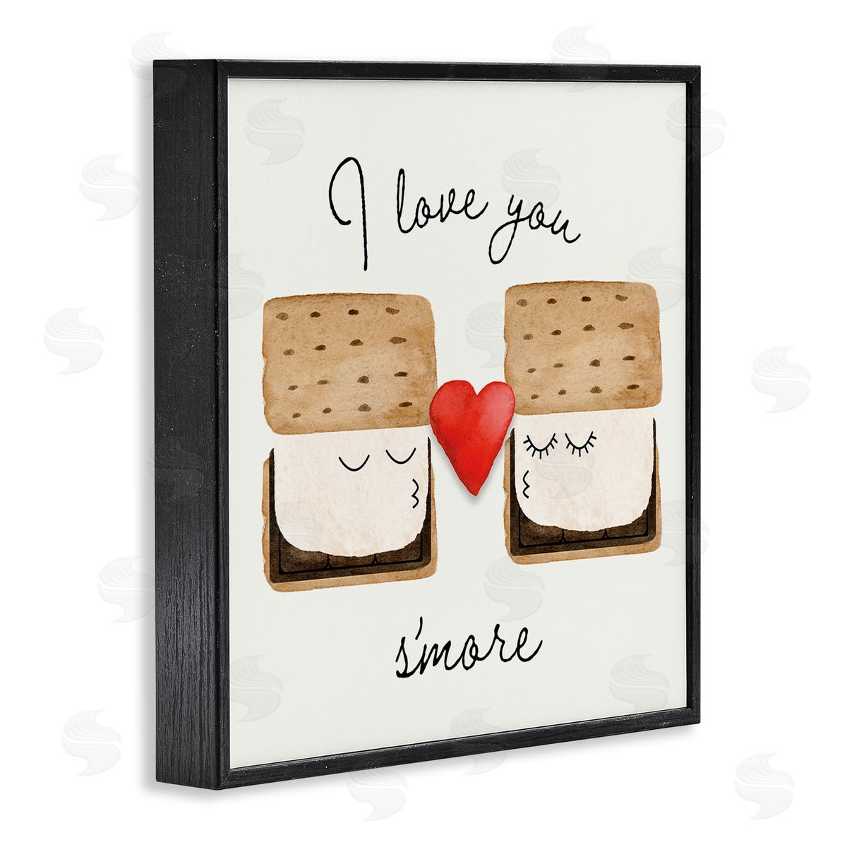 Corinne Rose Designs Love You S'more Black Framed Giclee Wall Art Print