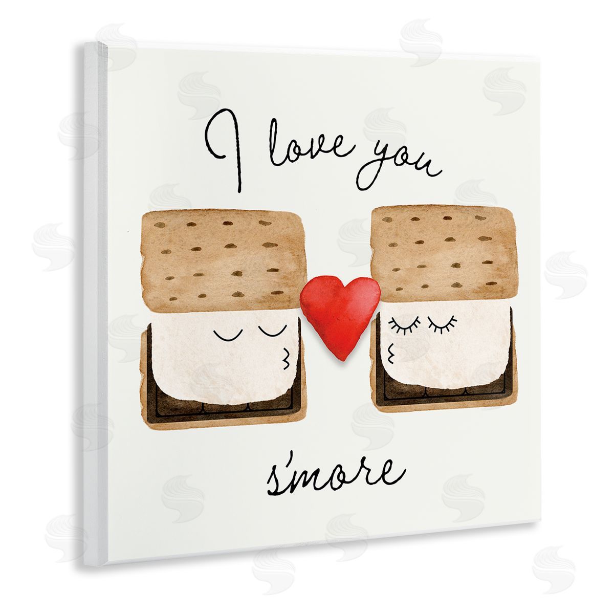 Corinne Rose Designs Love You S'more Wooden Wall Plaque Art Print