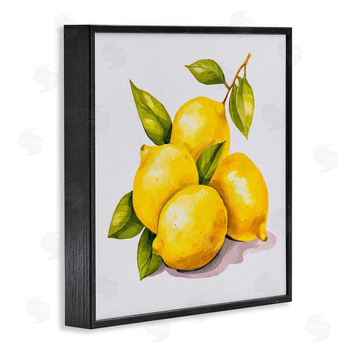 Andrea Haase Lemon Delights Fruit Black Framed Giclee Wall Art Print
