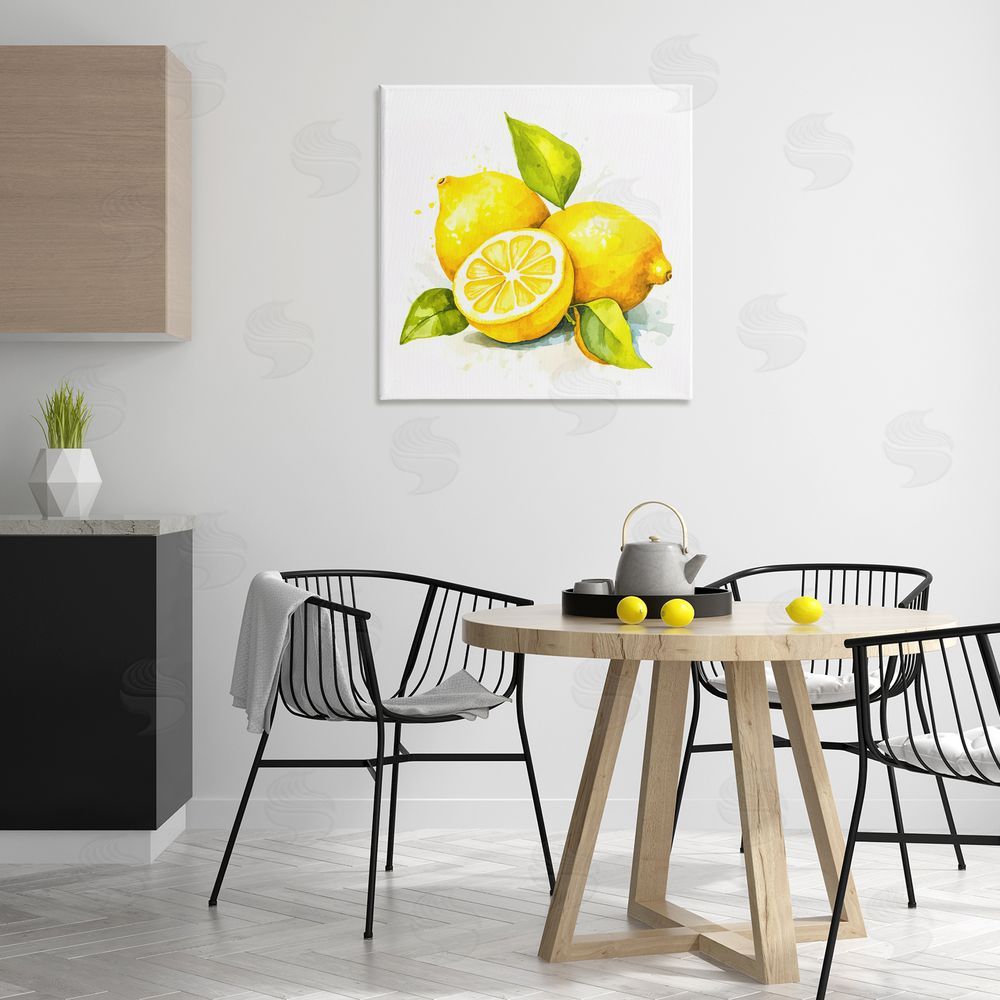 Andrea Haase Lemon Harvest Fruits Canvas Wall Art Print in Room