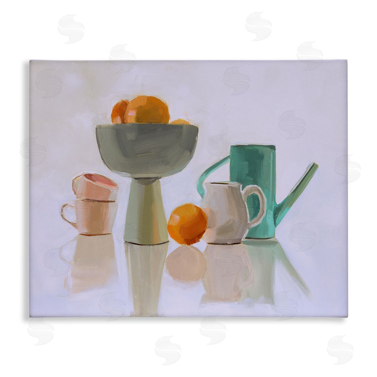 Jenny Westenhofer Reflective Pottery Still Life Canvas Wall Art Print