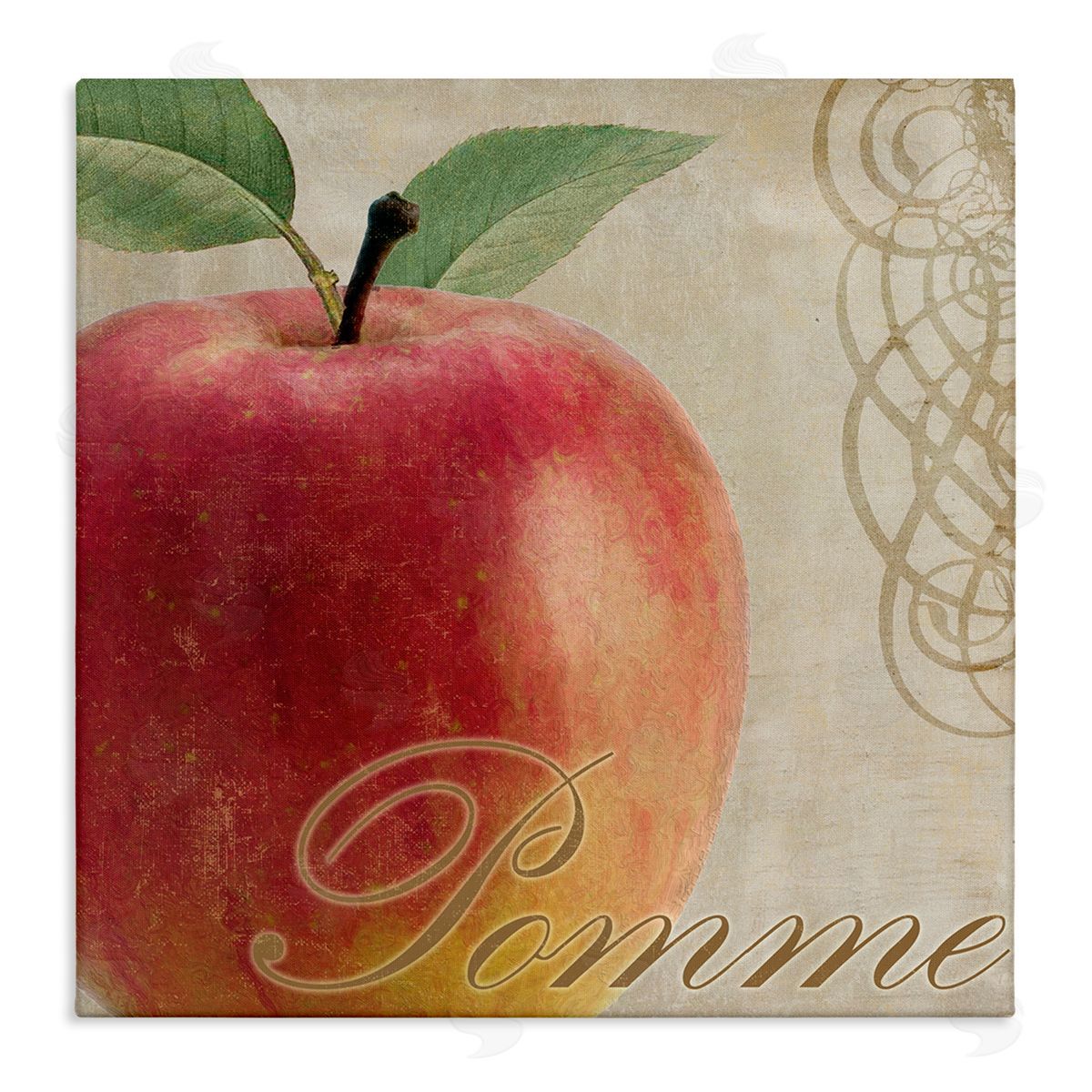 Sasha Vintage French Apple Canvas Wall Art Print