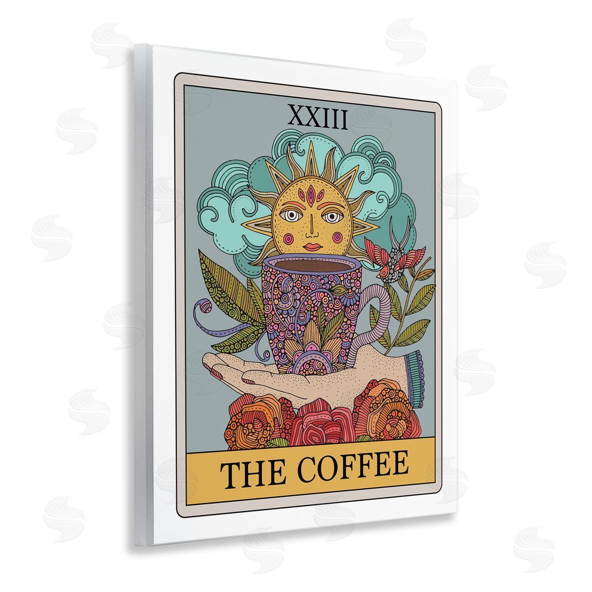The Coffee Tarot Wood Plaque Wall Art, Home Decor by Valentina Harper