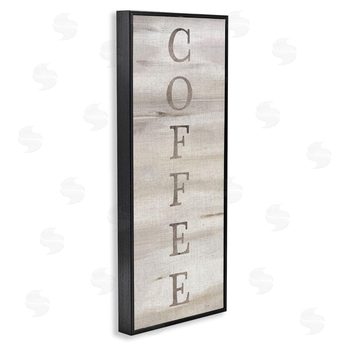 Rustic Vertical Coffee Black Frame Print Wall Art, Home Decor by Yass Naffas Designs