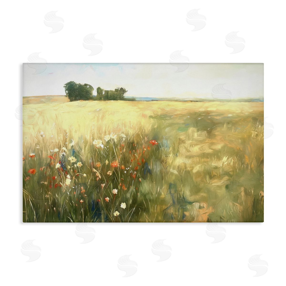 Ramona Murdock Floral Prairie Meadow Canvas Wall Art Print