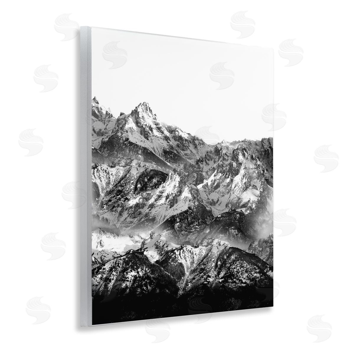 Shelley Lake Jutting Mountain Peaks Wooden Wall Plaque Art Print