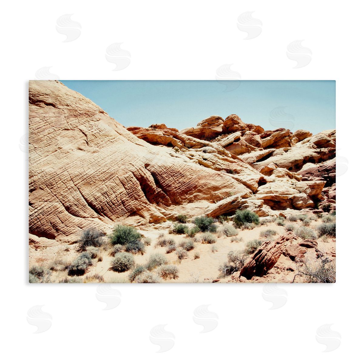 Debbie O'dell Arid Desert Scenery Canvas Wall Art Print