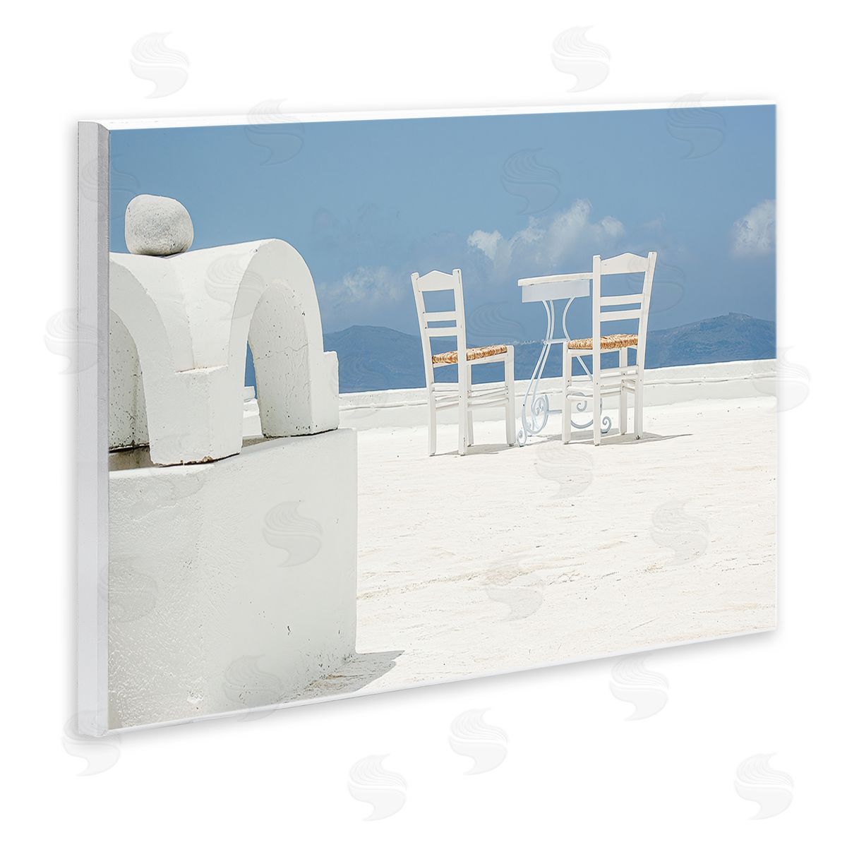 Erin Marie Overlooking Sky Scenery Wooden Wall Plaque Art Print