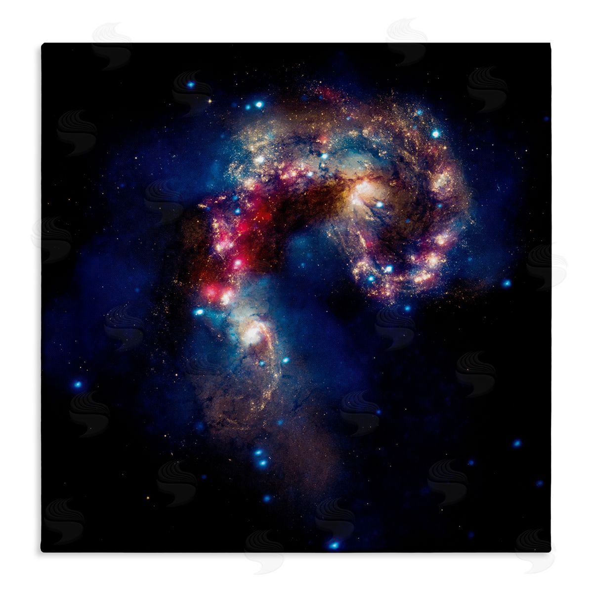 Wild Apple Portfolio Vivid Nebula Galaxy Canvas Wall Art Print