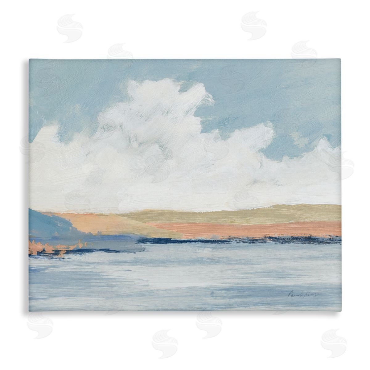 Pamela Munger Pastel River Landscape Canvas Wall Art Print