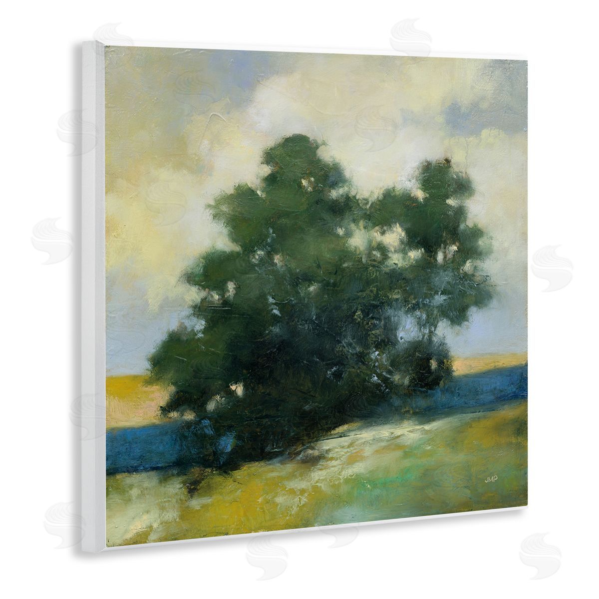 Julia Purinton Solitary Trees Landscape Wooden Wall Plaque Art Print