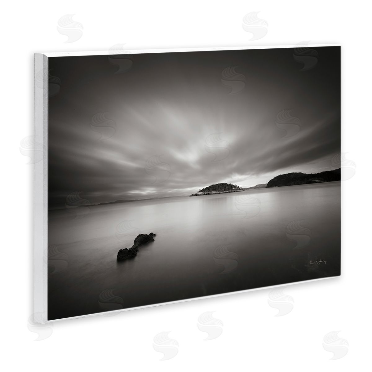 Alan Majchrowicz Deception Pass Scene Wooden Wall Plaque Art Print