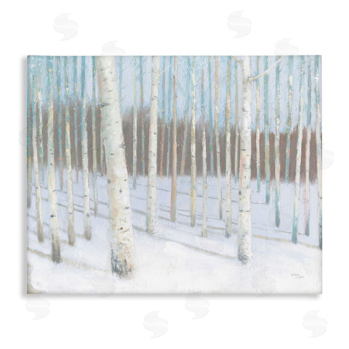 Wellington Studio Winter Birch Forest Canvas Wall Art Print