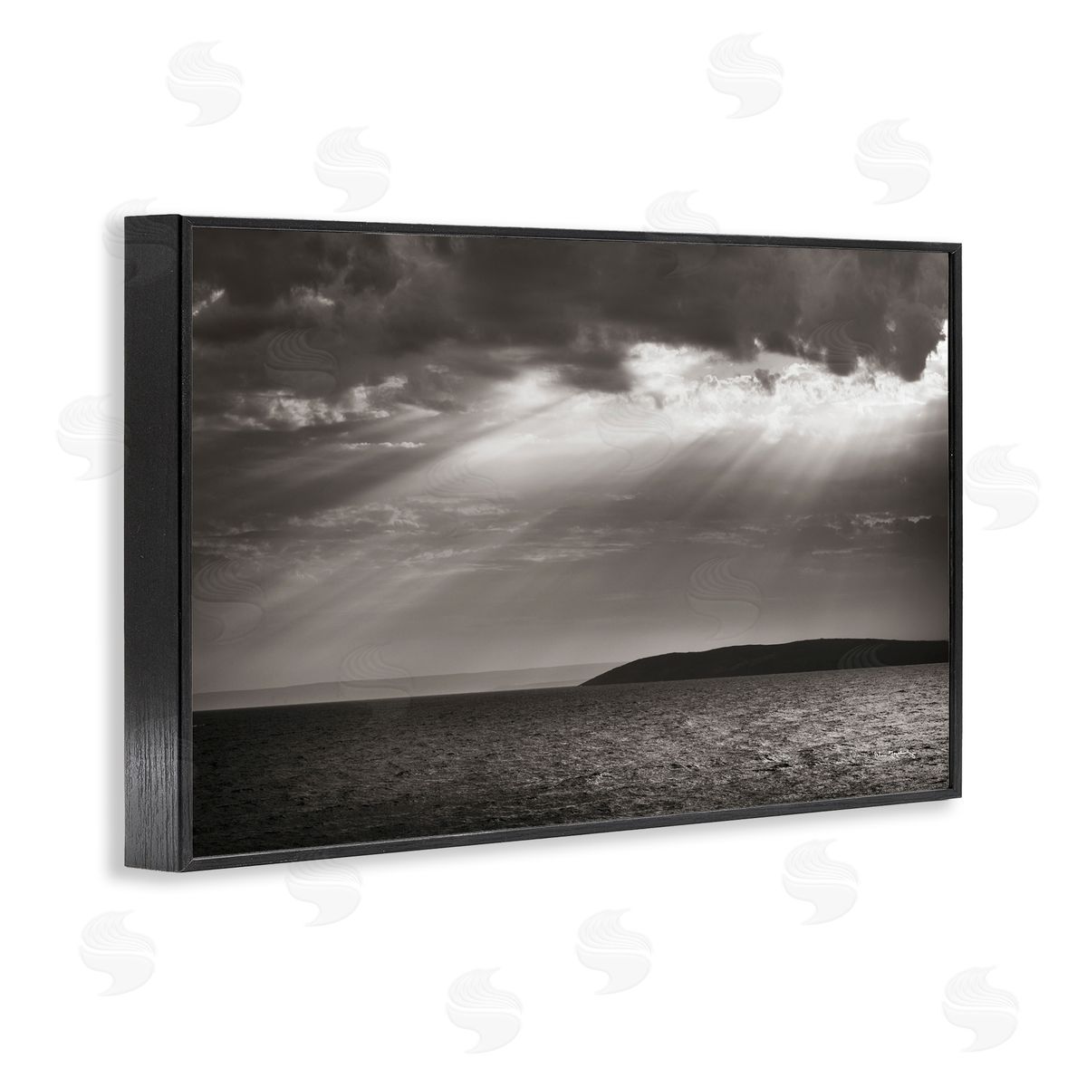 Alan Majchrowicz Portugal Sea Cove Black Framed Giclee Wall Art Print