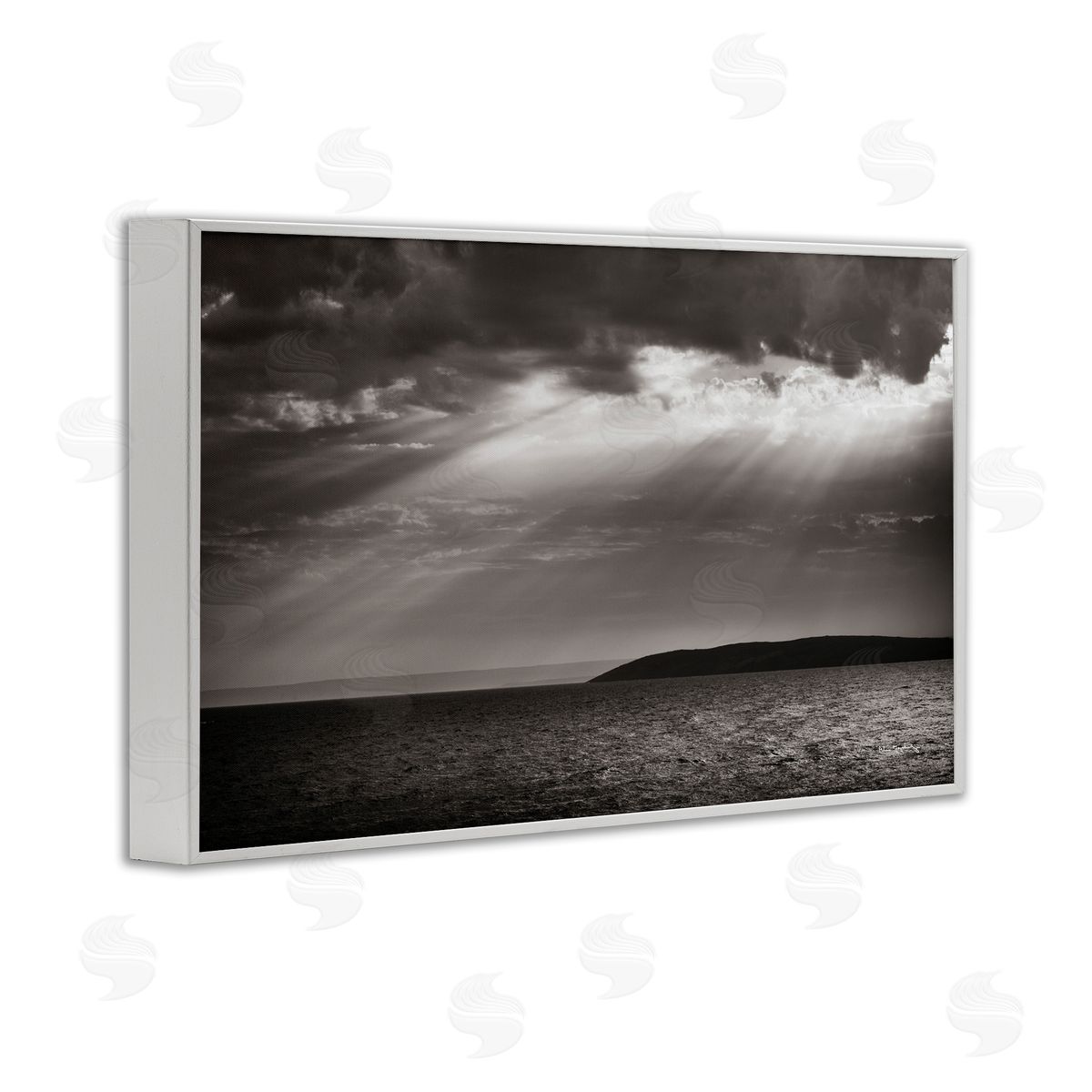 Alan Majchrowicz Portugal Sea Cove White Framed Giclee Wall Art Print