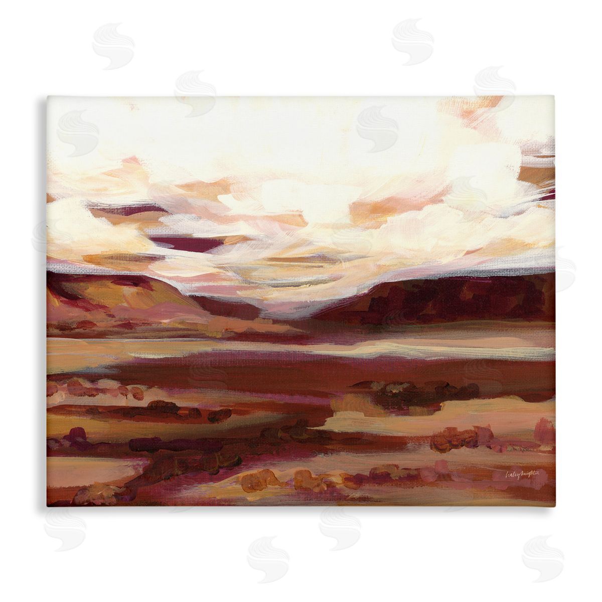 Canyon Mesa Landscape Canvas Wall Art, Home Decor by Haley Knighten