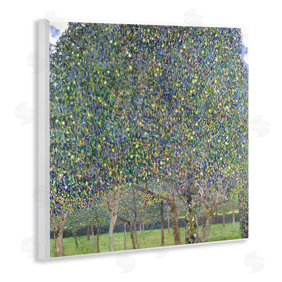 Gustav Klimt Abstract Mosaic Trees Wooden Wall Plaque Art Print
