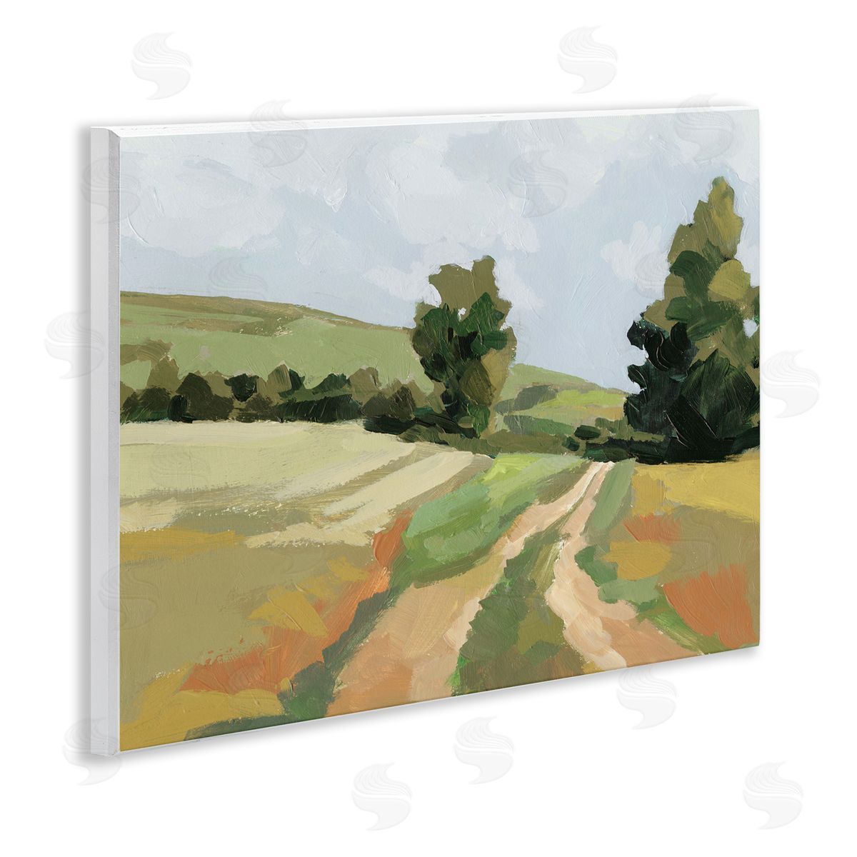 Vast Country Path Wood Plaque Wall Art, Home Decor by Victoria Barnes