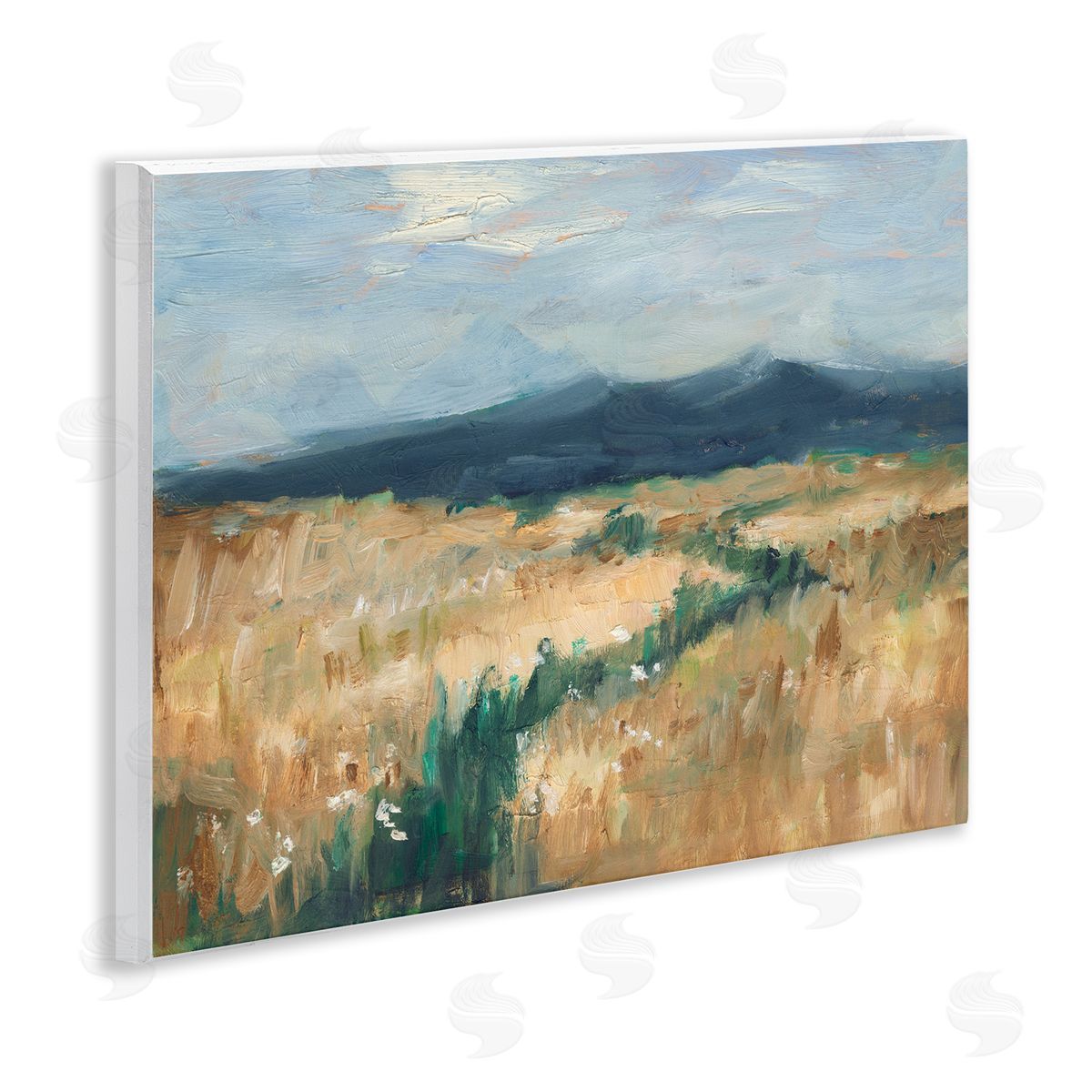 Mountainous Trail Landscape Wood Plaque Wall Art, Home Decor by Ethan Harper