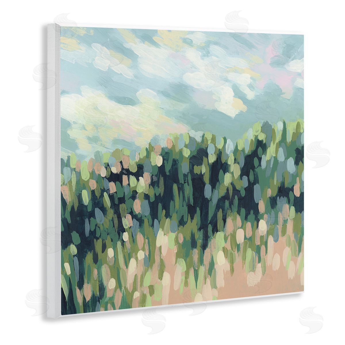 June Erica Vess Abstract Rural Plants Wooden Wall Plaque Art Print