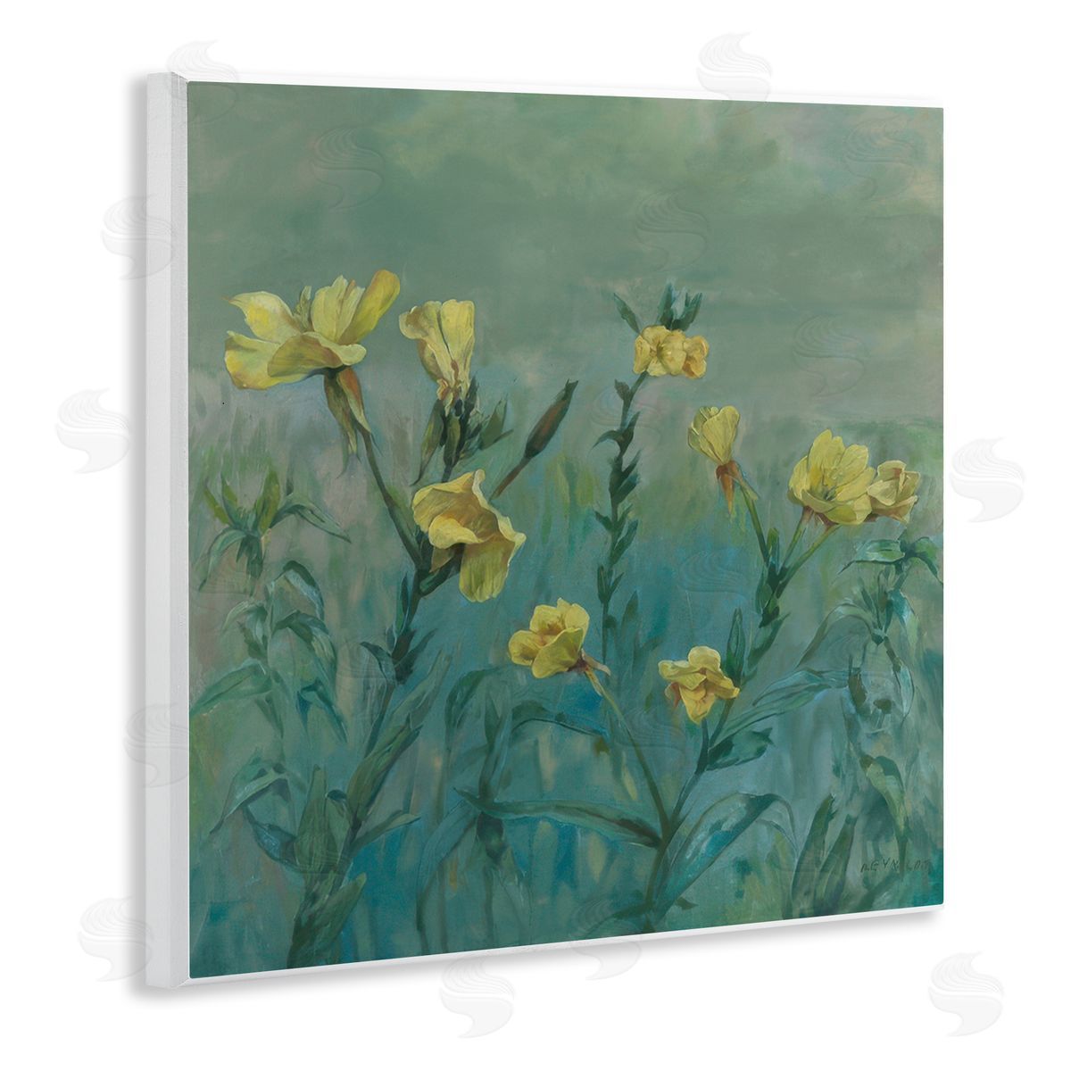 Graham Reynolds Buttercup Flower Field Wooden Wall Plaque Art Print