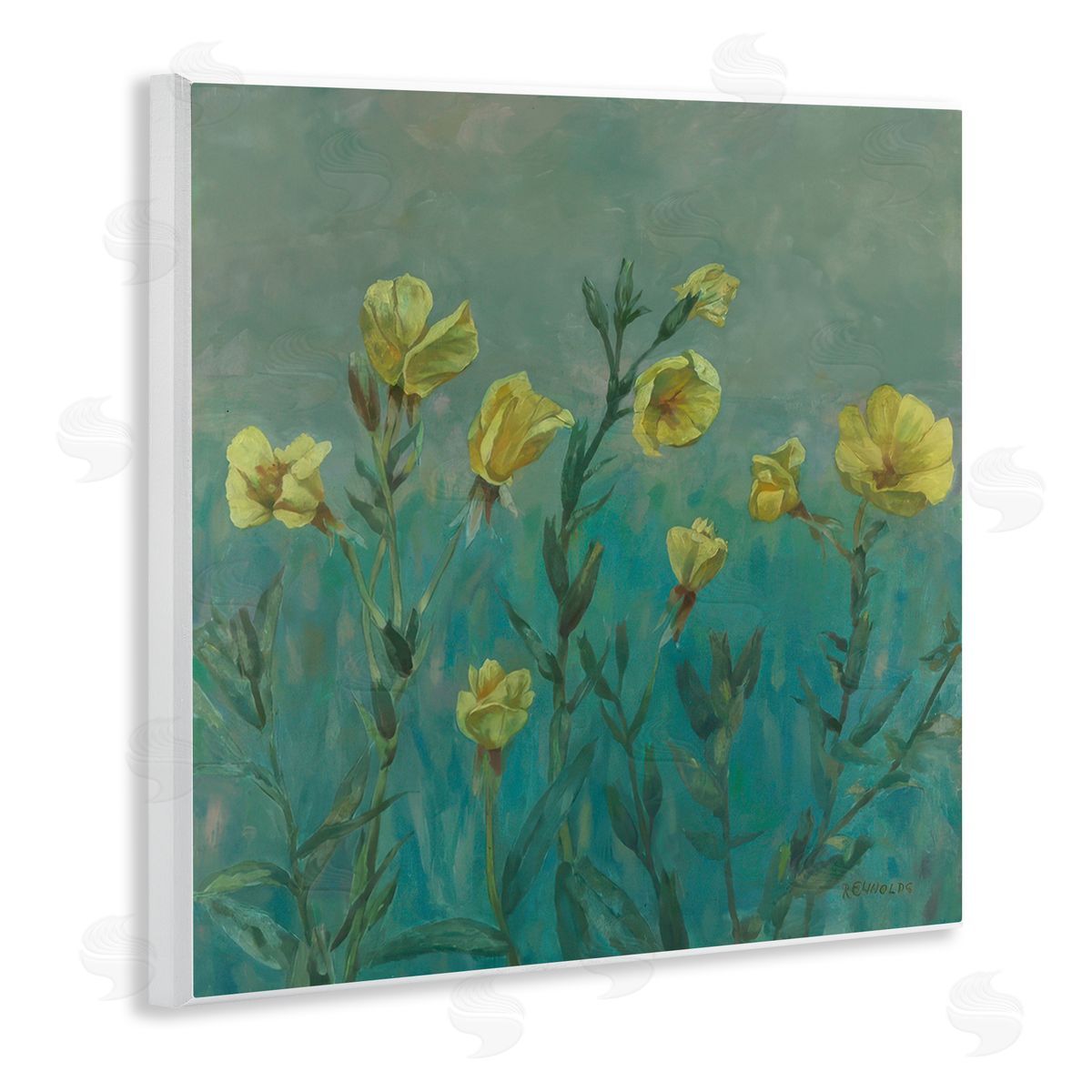Graham Reynolds Floral Buttercup Meadow Wooden Wall Plaque Art Print