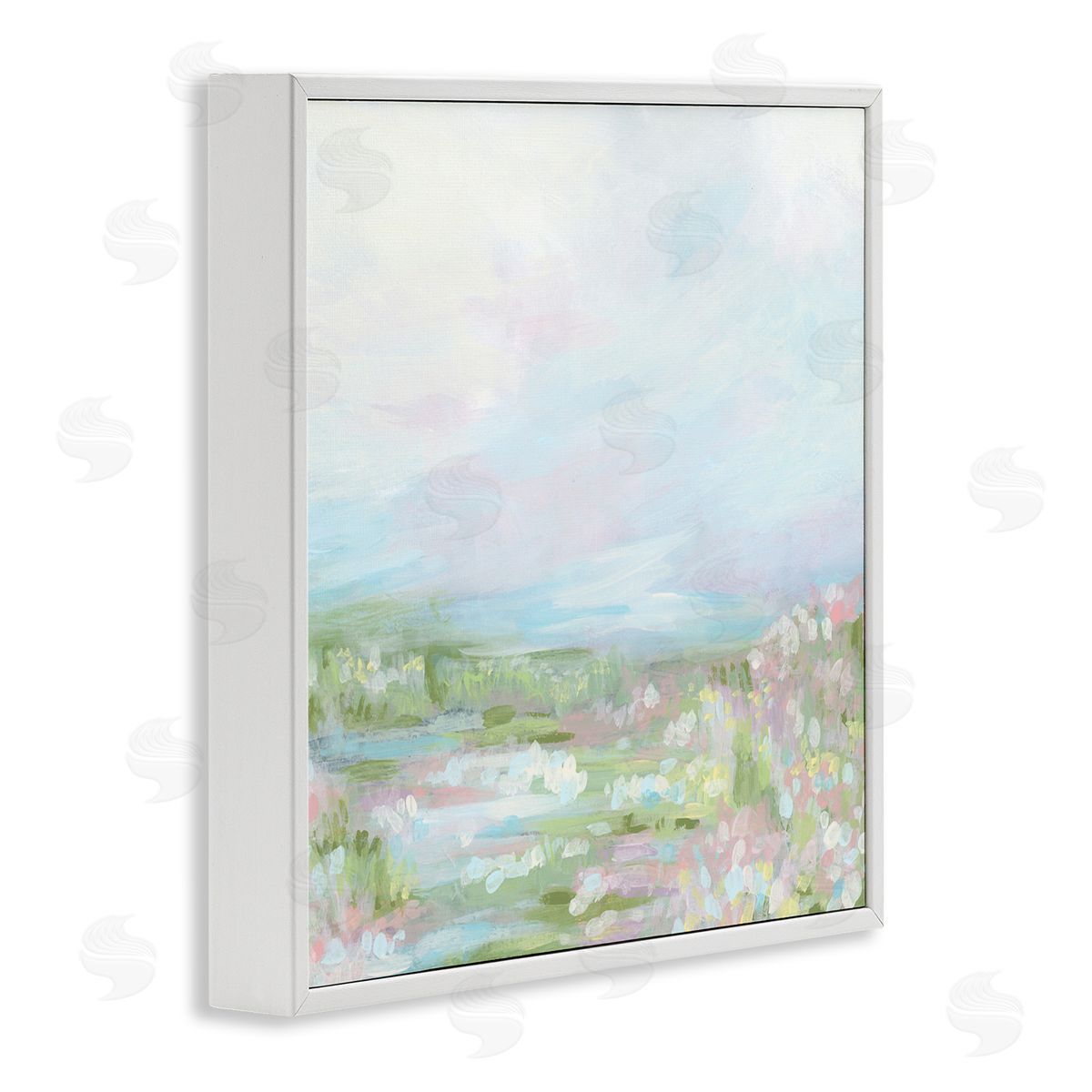 June Erica Vess Pastel Soft Landscape White Framed Giclee Wall Art Print