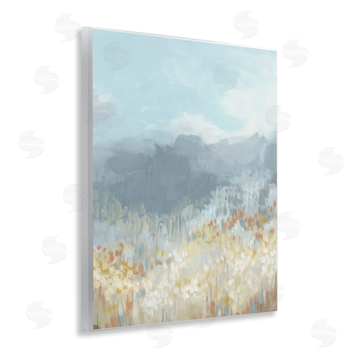 Mountains and Countryside Wood Plaque Wall Art, Home Decor by June Erica Vess