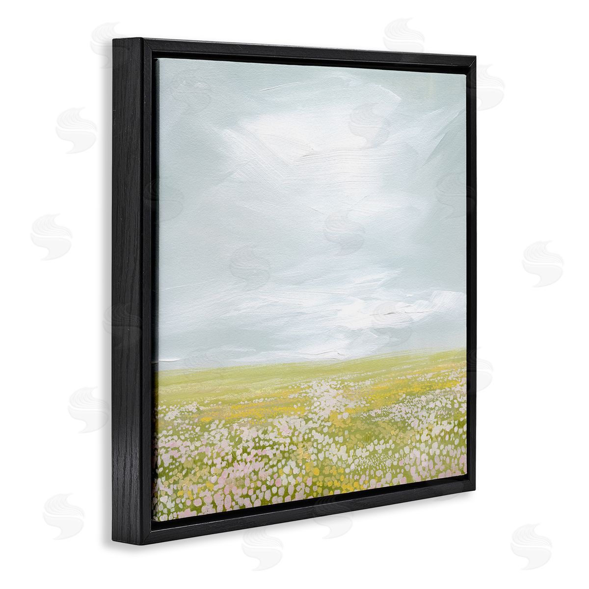 Grace Popp Vast Spring Meadow Black Floating Frame Canvas Wall Art Print