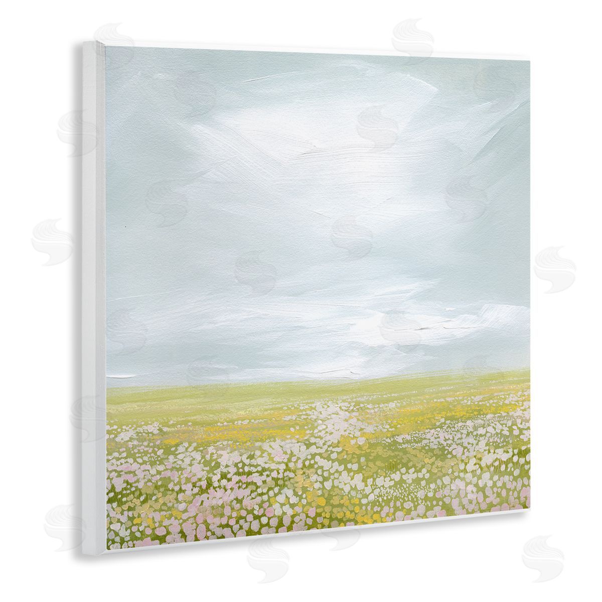 Grace Popp Vast Spring Meadow Wooden Wall Plaque Art Print