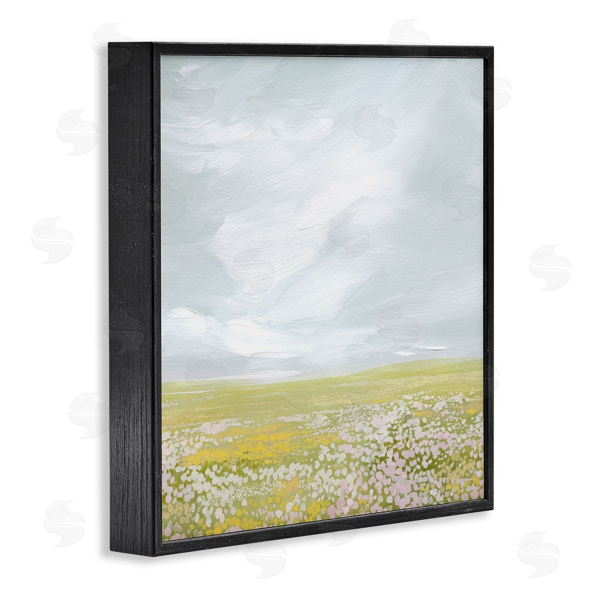 Grace Popp Endless Spring Meadow Black Framed Giclee Wall Art Print