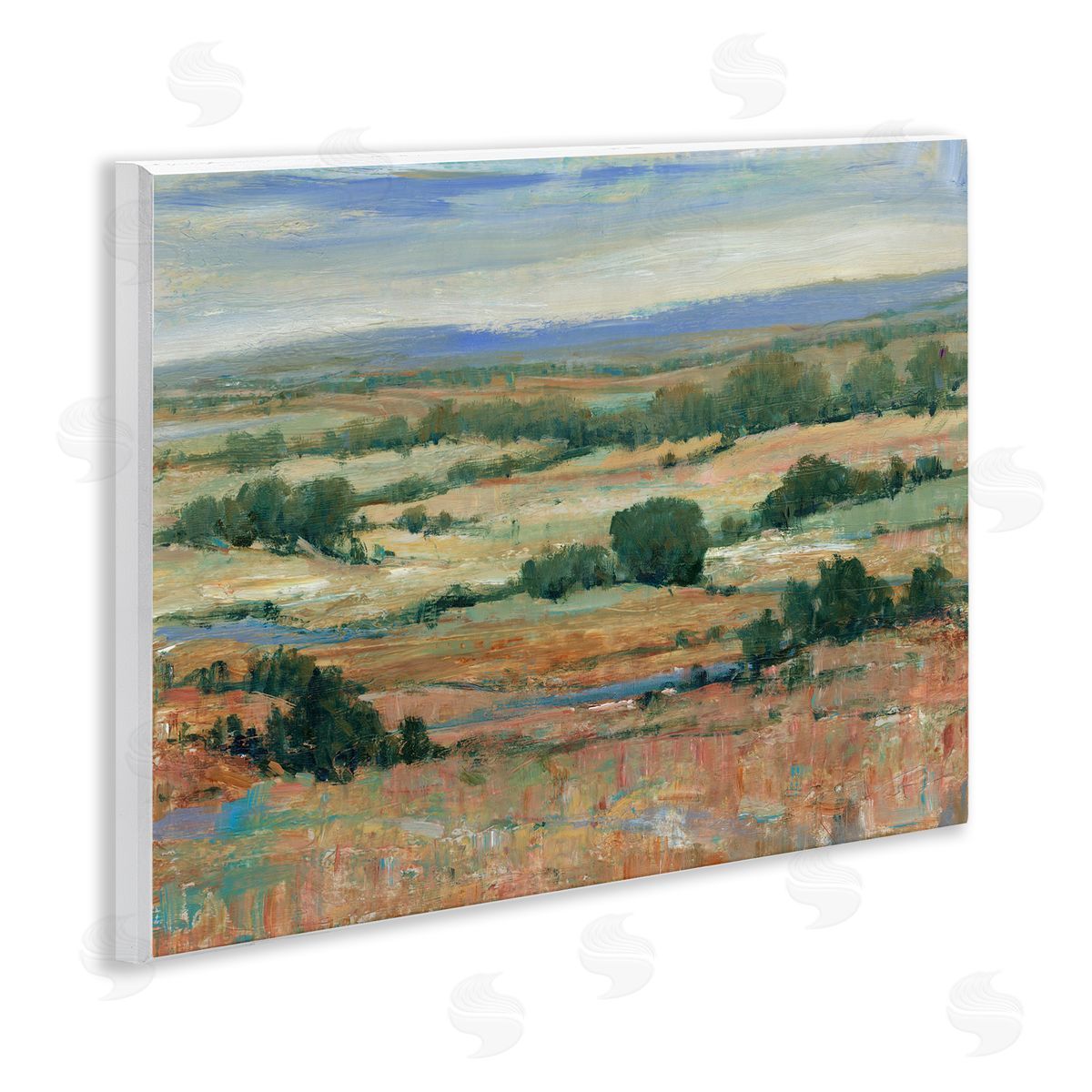 Tim O'Toole Traditional Farmland Landscape Wooden Wall Plaque Art Print