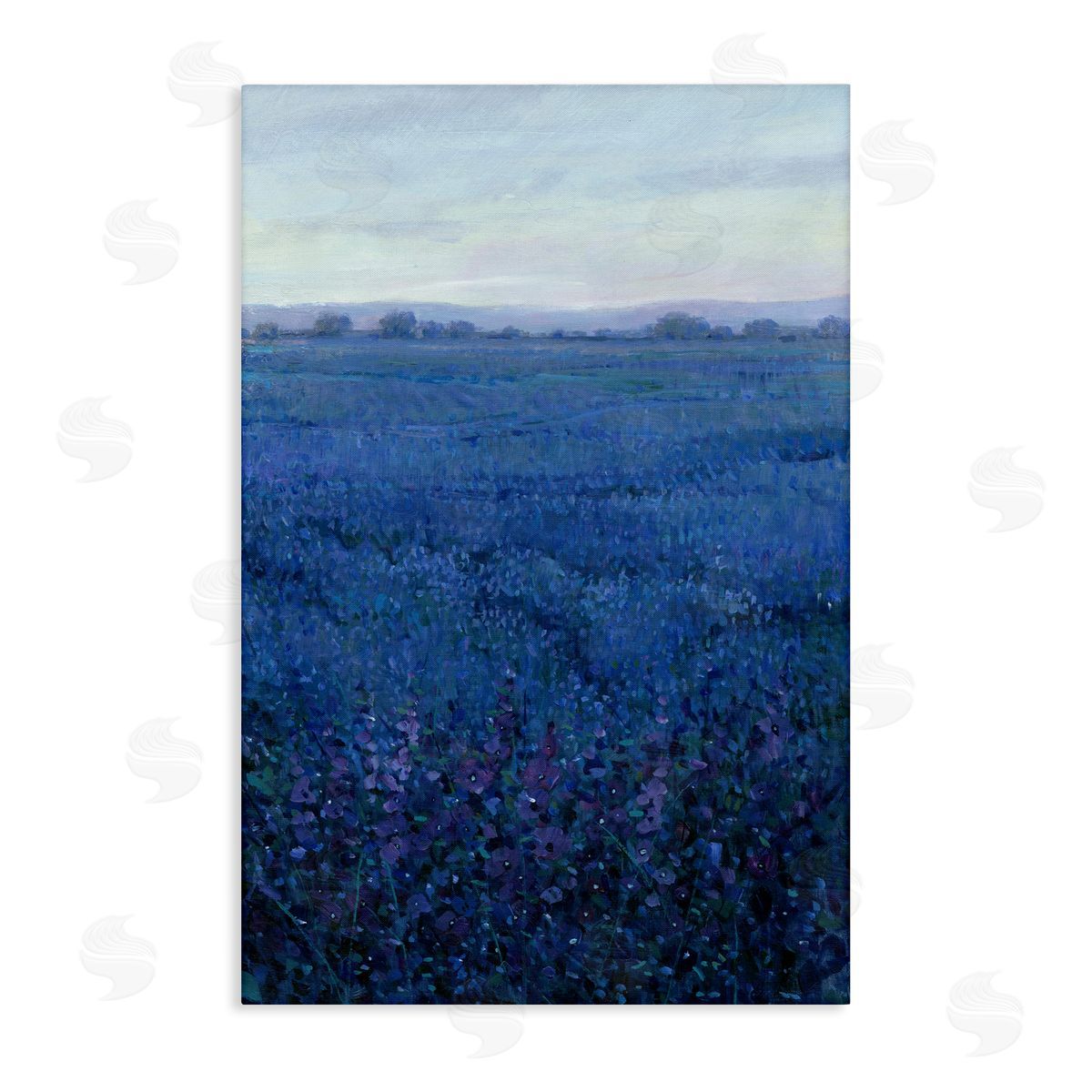 Vast Blue Fields View Canvas Wall Art, Home Decor by Tim OToole