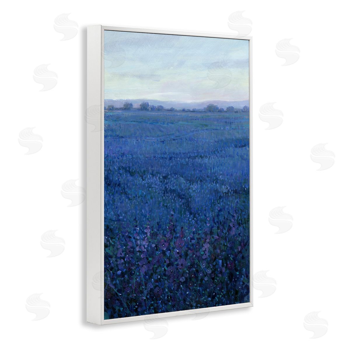 Vast Blue Fields View White Frame Print Wall Art, Home Decor by Tim OToole