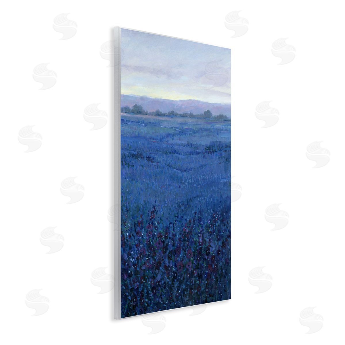 Blue Country Fields Wood Plaque Wall Art, Home Decor by Tim OToole