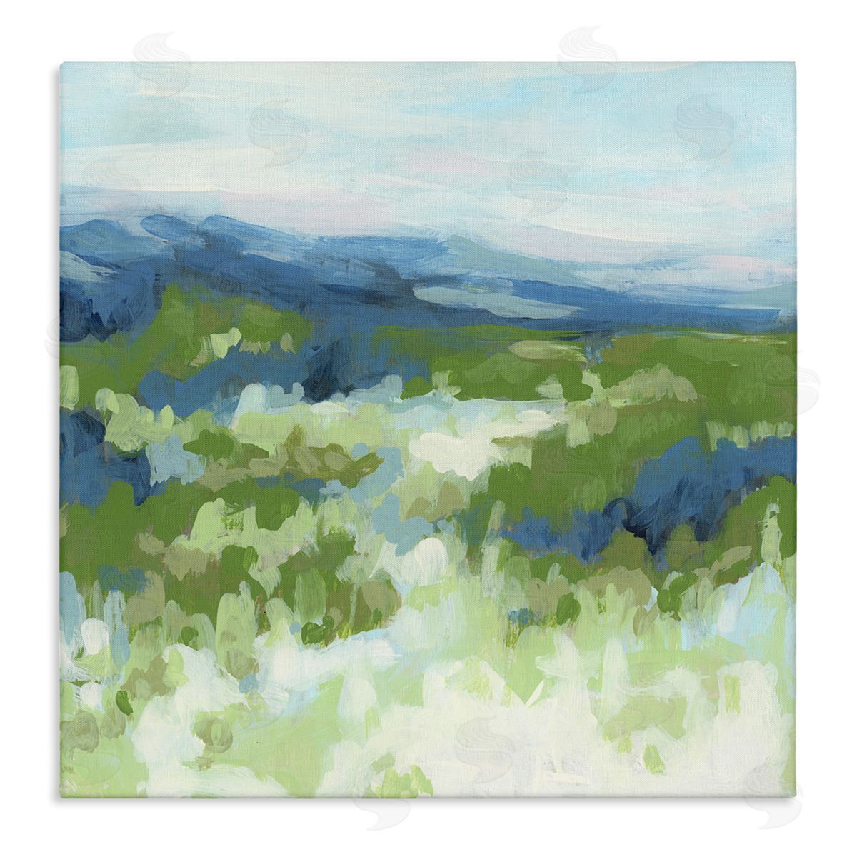 June Erica Vess Green Nature Abstraction Canvas Wall Art Print